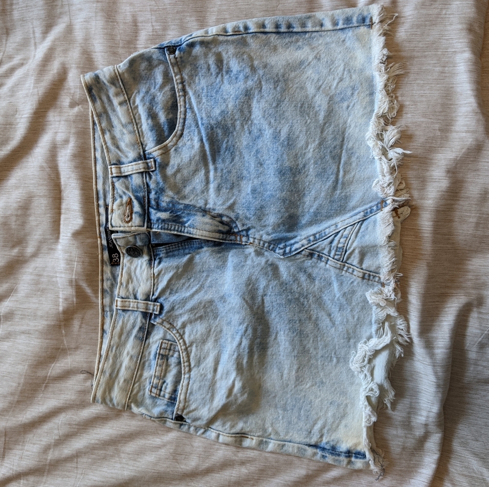 Denim mini skirt